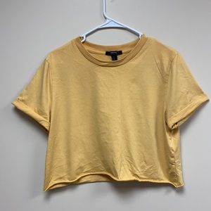 Cropped Yellow Tee